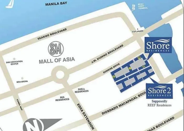 Rentals, Walking Distance To Mall Of And Near In Airport, Located In Shore Residences Apartment *