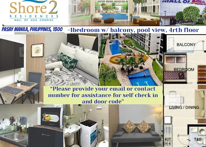 Apartment Rentals, Walking Distance To Mall Of And Near In Airport, Located In Shore Residences