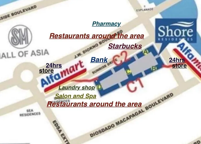 Rentals, Walking Distance To Mall Of And Near In Airport, Located In Shore Residences Apartment